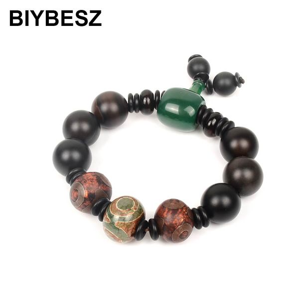 tibetan natural agatee bead charm round bead elastic bracelets men wrist jewelry charm beaded rope bracelet daily accessories, Black
tibetan natural agatee bead charm round bead elastic bracelets men wrist jewelry charm beaded rope bracelet daily accessories, Black