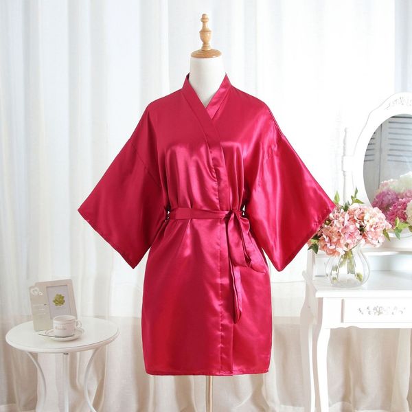 new women satin short nightgown kimono robe bathrobe solid pajamas wedding bride bridesmaid dress gown plus size, Black;red
new women satin short nightgown kimono robe bathrobe solid pajamas wedding bride bridesmaid dress gown plus size, Black;red