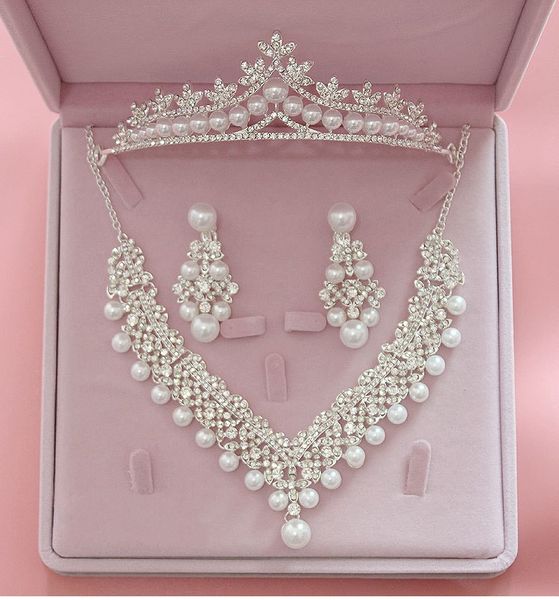 magnificent pearl wedding bridal jewelry sets women bride wedding party jewelry accessories crystal tiara crown earring necklace, Slivery;golden
magnificent pearl wedding bridal jewelry sets women bride wedding party jewelry accessories crystal tiara crown earring necklace, Slivery;golden