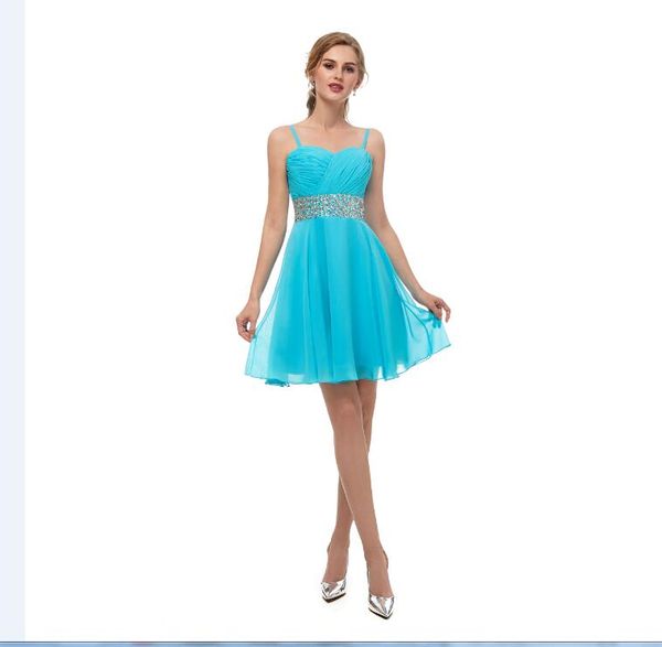 2018 new chiffon in stock short homecoming dresses spaghetti sweetheart mini short prom party dress 8th graduation dress 15671, Blue;pink 
2018 new chiffon in stock short homecoming dresses spaghetti sweetheart mini short prom party dress 8th graduation dress 15671, Blue;pink