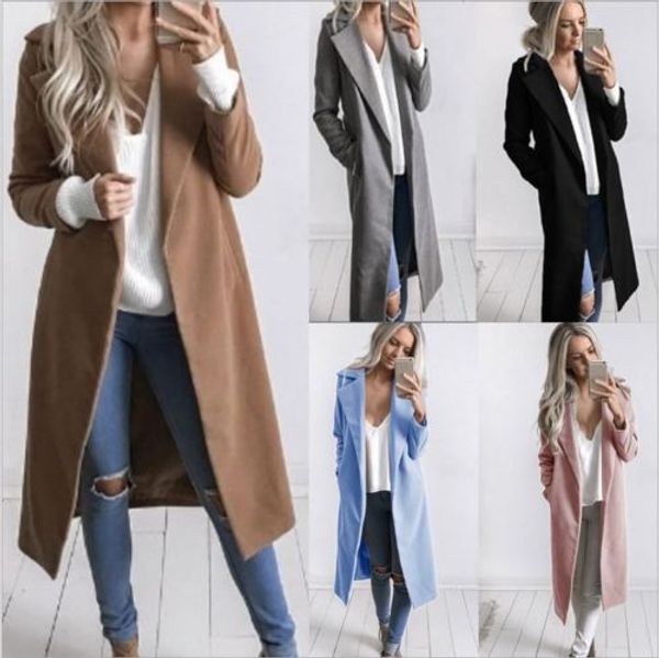 fashion women ladies winter warm wool lapel trench parka coat jacket long slim overcoat casual outwear blends women, Black
fashion women ladies winter warm wool lapel trench parka coat jacket long slim overcoat casual outwear blends women, Black