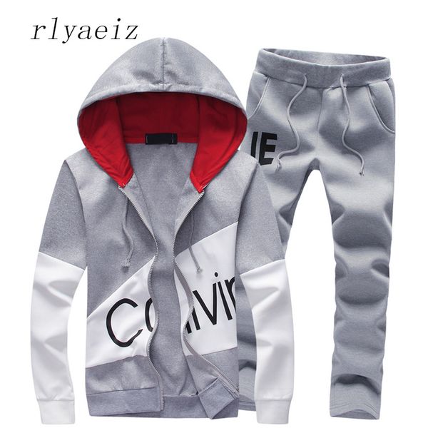 rlyaeiz letter printed men's sets zipper hoodies + pants sportswear 2017 new casual sporting suits mens tracksuits two piece set, Gray
rlyaeiz letter printed men's sets zipper hoodies + pants sportswear 2017 new casual sporting suits mens tracksuits two piece set, Gray