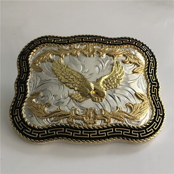 1 pcs gold pattern eagle western cowboy belt buckle for men hebillas cinturon jeans belt head fit 4cm wide belts, Slivery;black
1 pcs gold pattern eagle western cowboy belt buckle for men hebillas cinturon jeans belt head fit 4cm wide belts, Slivery;black