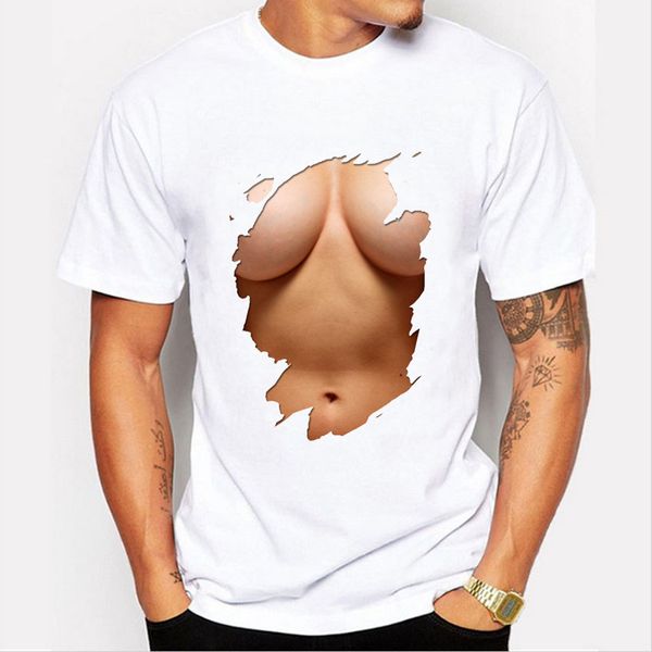 new men's t-shirt harajuku 3d big boobs stomach printed short sleeve funny men women t shirt hipster summer tees, White;black
new men's t-shirt harajuku 3d big boobs stomach printed short sleeve funny men women t shirt hipster summer tees, White;black