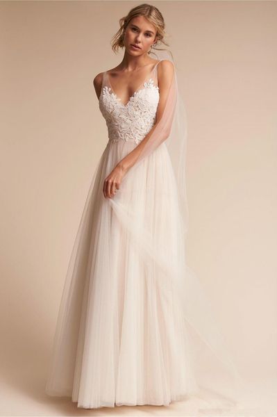 bohemian tulle sheer wedding dresses 2019 new design sweep train spaghetti strap lace backless beach bridal gowns vestidos de novia w201, White
bohemian tulle sheer wedding dresses 2019 new design sweep train spaghetti strap lace backless beach bridal gowns vestidos de novia w201, White
