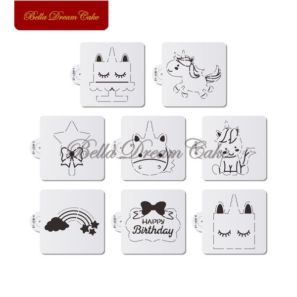 unicorn horn cookies stencils cake stencil set unicorn birthday cake design template fondant decorating tools bakeware
unicorn horn cookies stencils cake stencil set unicorn birthday cake design template fondant decorating tools bakeware