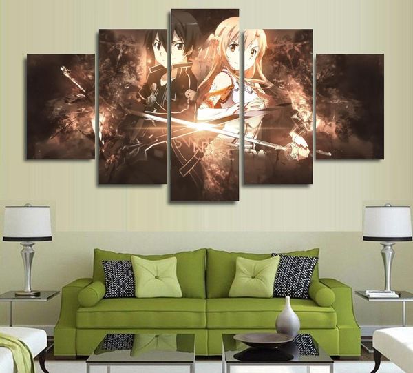 5 panels wall art anime sword art online kirito sao 5 pieces paintings canvas poster unframed 9004
5 panels wall art anime sword art online kirito sao 5 pieces paintings canvas poster unframed 9004