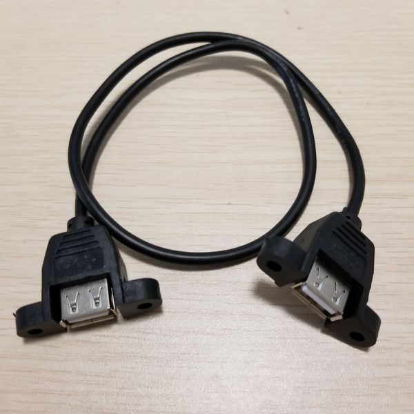 panel mount usb 2.0 type a female to a female a/f - a/f data sync charge extension cable line 0.5m/19.7inch
panel mount usb 2.0 type a female to a female a/f - a/f data sync charge extension cable line 0.5m/19.7inch