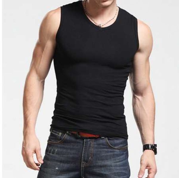 new fashion summer men vest sleeveless solid color slim fitness tights man fintess tank blusa masculina, White;black
new fashion summer men vest sleeveless solid color slim fitness tights man fintess tank blusa masculina, White;black
