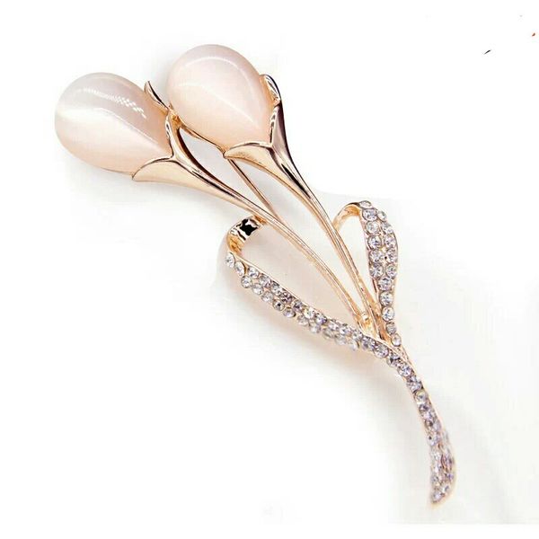 fashion flower brooch garment dress crystal simulated opal tulip brooches for women brooches wedding bridal jewelry nice gift wholesale, Gray
fashion flower brooch garment dress crystal simulated opal tulip brooches for women brooches wedding bridal jewelry nice gift wholesale, Gray