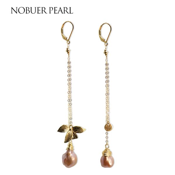 nobuer 14k pink baroque close to round drop earrings hanging for women to a party trendy fashion women earrings, Golden;silver
nobuer 14k pink baroque close to round drop earrings hanging for women to a party trendy fashion women earrings, Golden;silver