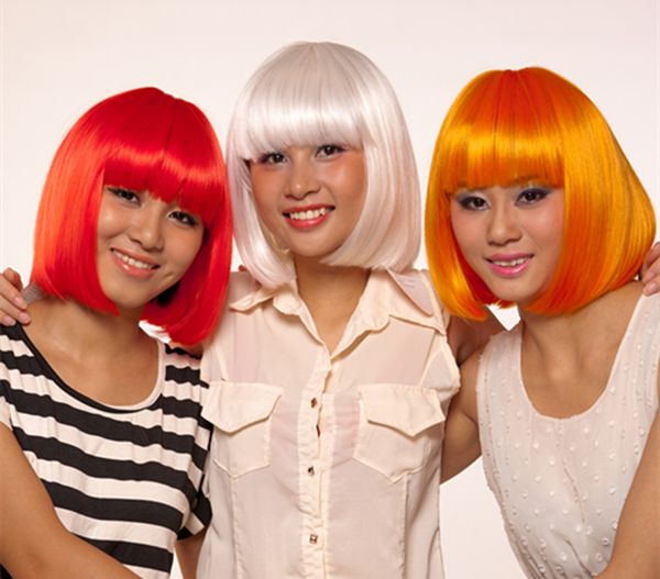12 inch red white orange blonde brown black cosplay wigs short bob wig with bangs synthetic wigs straight hair xt400
12 inch red white orange blonde brown black cosplay wigs short bob wig with bangs synthetic wigs straight hair xt400