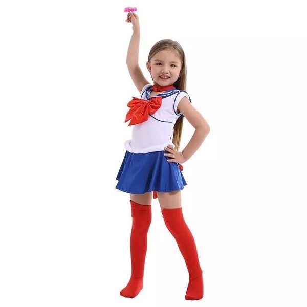 anime super sailor moon cosplay costumes set usagi navy dress children girls fancy costume kid clothes halloween performance, Black;red
anime super sailor moon cosplay costumes set usagi navy dress children girls fancy costume kid clothes halloween performance, Black;red