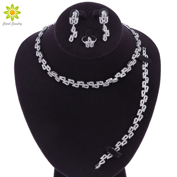 bridal jewelry sets silver color crystal necklace earrings ring bracelet sets wedding engagement jewelry, Slivery;golden
bridal jewelry sets silver color crystal necklace earrings ring bracelet sets wedding engagement jewelry, Slivery;golden