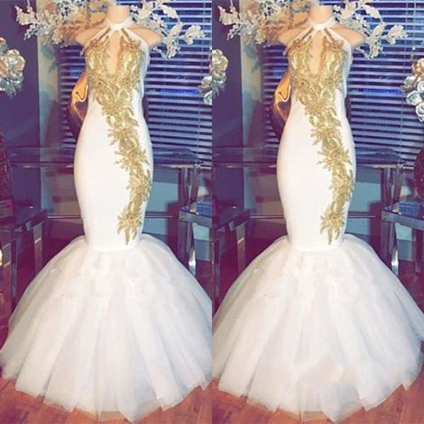 african halter mermaid prom dresses 2018 gold appliques lace cocktail party gowns tulle backless evening dress sleeveless vestidos, Black;red
african halter mermaid prom dresses 2018 gold appliques lace cocktail party gowns tulle backless evening dress sleeveless vestidos, Black;red