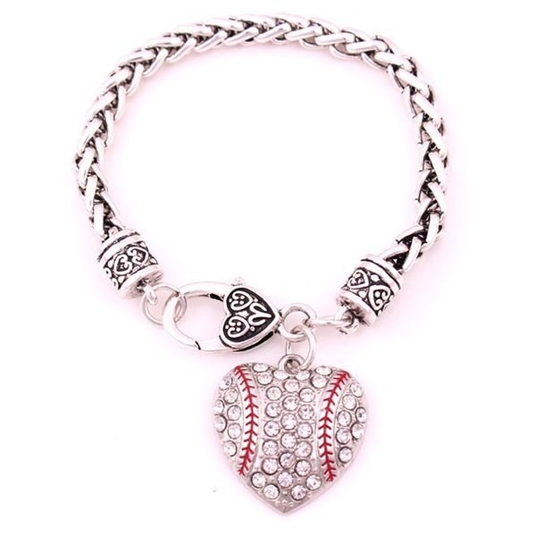 2018 fashion bracelet baseball design heart shape pendant sporty style wheat link chain jewelry zinc alloy dropshipping, Golden;silver
2018 fashion bracelet baseball design heart shape pendant sporty style wheat link chain jewelry zinc alloy dropshipping, Golden;silver
