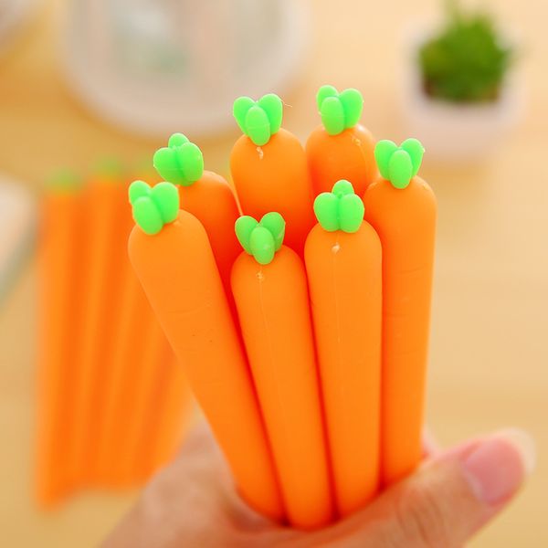50pcs/lot cartoon vegetables carrot gel pen soft silicone gel pen children gifts office supplies
50pcs/lot cartoon vegetables carrot gel pen soft silicone gel pen children gifts office supplies