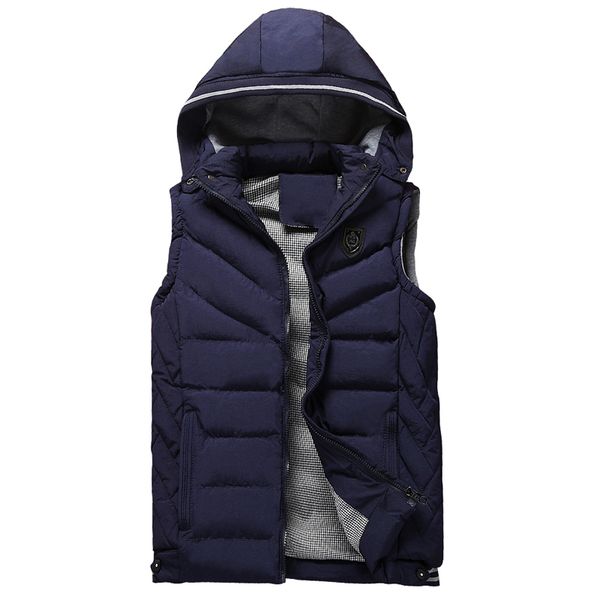 2018 new autumn winter sleeveless jacket for men fashion warm hooded male winter vest light plus size waistcoat colete masculino, Black;white
2018 new autumn winter sleeveless jacket for men fashion warm hooded male winter vest light plus size waistcoat colete masculino, Black;white