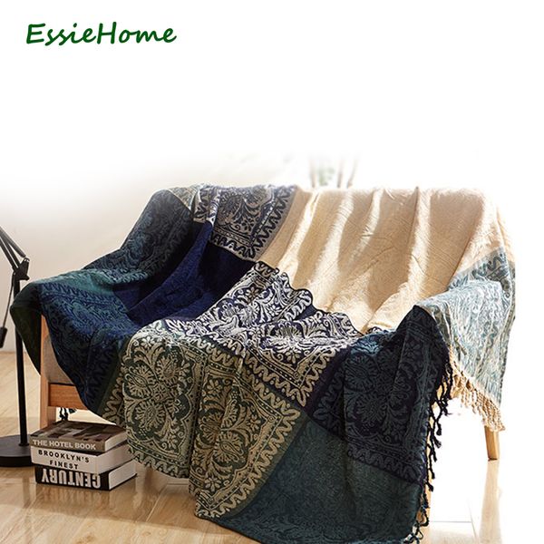 wholesale-essie home sofa chenille blue green plaid bohemia tassel blanket for sofa living room bedroom bedspread table cloth tapestry
wholesale-essie home sofa chenille blue green plaid bohemia tassel blanket for sofa living room bedroom bedspread table cloth tapestry