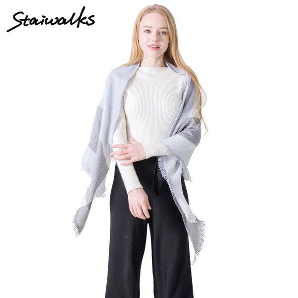 staiwalks women lady girls big plaid print autumn winter triangle scarves double-layer cashmere like loop scarf elegant classic
staiwalks women lady girls big plaid print autumn winter triangle scarves double-layer cashmere like loop scarf elegant classic