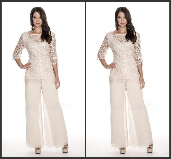 lace mother of the bride pant suits sheer bateau neck wedding guest dress two pieces plus size chiffon mothers groom dresses, Black;red
lace mother of the bride pant suits sheer bateau neck wedding guest dress two pieces plus size chiffon mothers groom dresses, Black;red