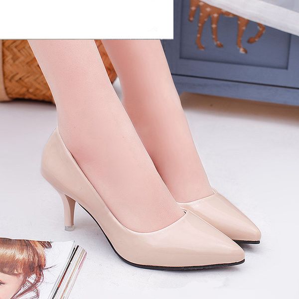 women shoes pointed toe pumps patent leather dress high heels boat wedding shoes zapatos mujer pattern silver, Black
women shoes pointed toe pumps patent leather dress high heels boat wedding shoes zapatos mujer pattern silver, Black