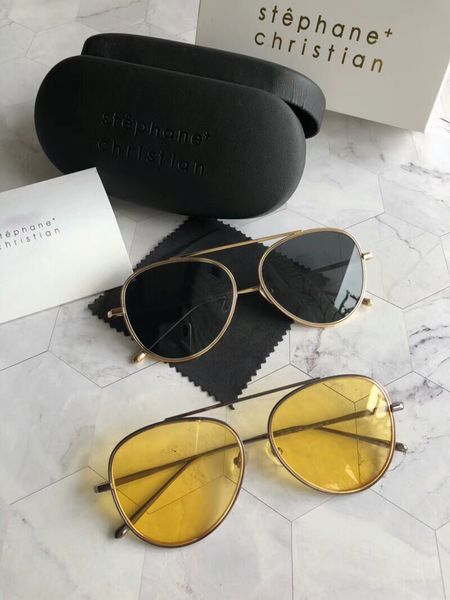 stephane christian pilot sunglasses gold/yellow 59mm gafa de sol sonnenbrille luxury designer sunglasses glasses new with box, White;black
stephane christian pilot sunglasses gold/yellow 59mm gafa de sol sonnenbrille luxury designer sunglasses glasses new with box, White;black