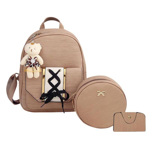 3pcs/set women backpack fashipn pu leather lace up backpack for teenager girls travel daypack women backpacks shoulder bag purse
3pcs/set women backpack fashipn pu leather lace up backpack for teenager girls travel daypack women backpacks shoulder bag purse