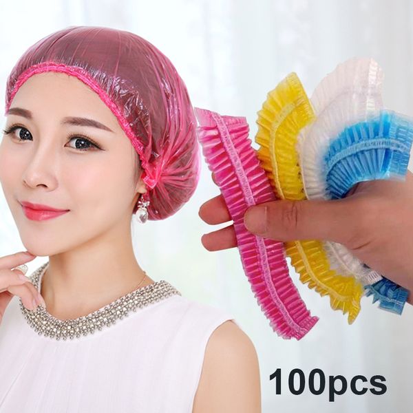 100pcs/lot disposable shower caps waterproof pe bath cap l one-off elastic hat hair salon makeup hats bathroom accessories
100pcs/lot disposable shower caps waterproof pe bath cap l one-off elastic hat hair salon makeup hats bathroom accessories