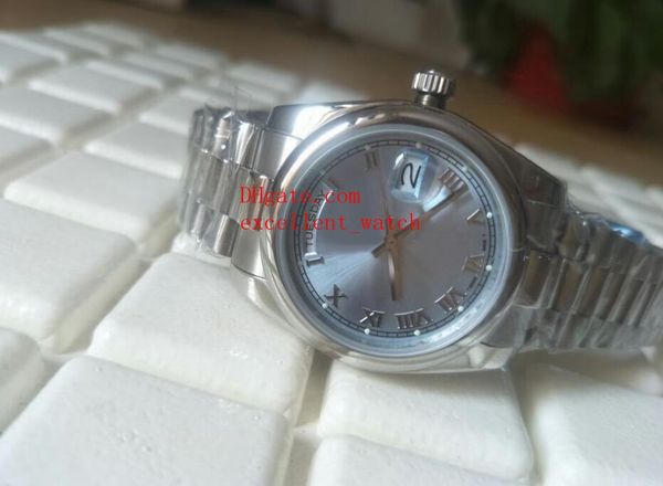 luxury watches 36 mm 118206 day date president roman dial asia 2813 movement automatic watch watches stainless steel, Slivery;brown
luxury watches 36 mm 118206 day date president roman dial asia 2813 movement automatic watch watches stainless steel, Slivery;brown
