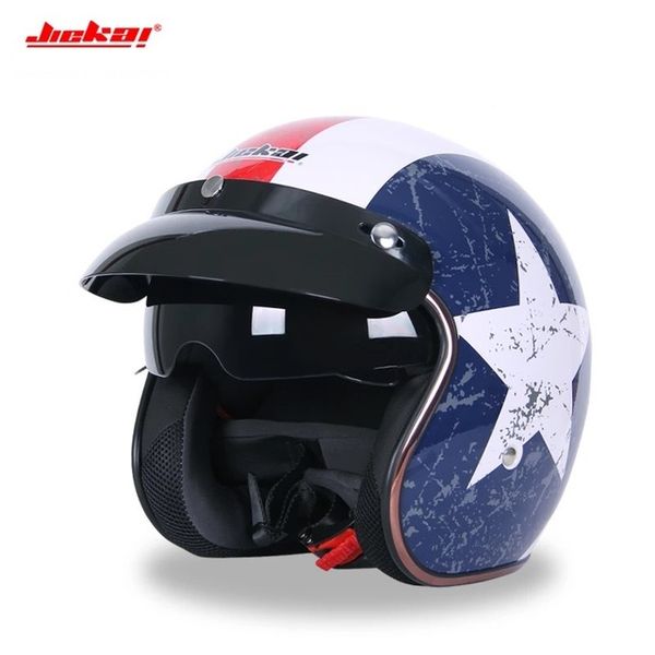 new jiekai universal motorcycle helmet retro open face cold protection safe riding scooter headpiece with visor l xl
new jiekai universal motorcycle helmet retro open face cold protection safe riding scooter headpiece with visor l xl