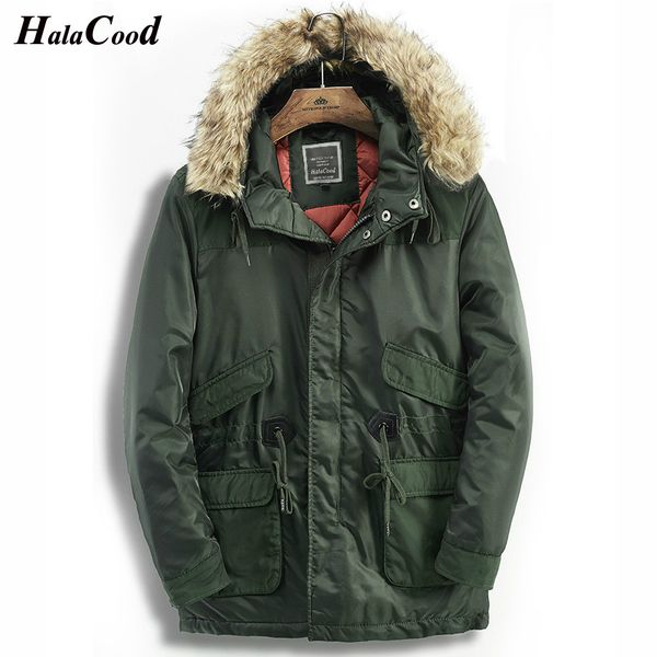 2018 windbreaker jacket winter men's parkas male jackets coats warm fake fur collar hooded army green long coat thick, Black
2018 windbreaker jacket winter men's parkas male jackets coats warm fake fur collar hooded army green long coat thick, Black