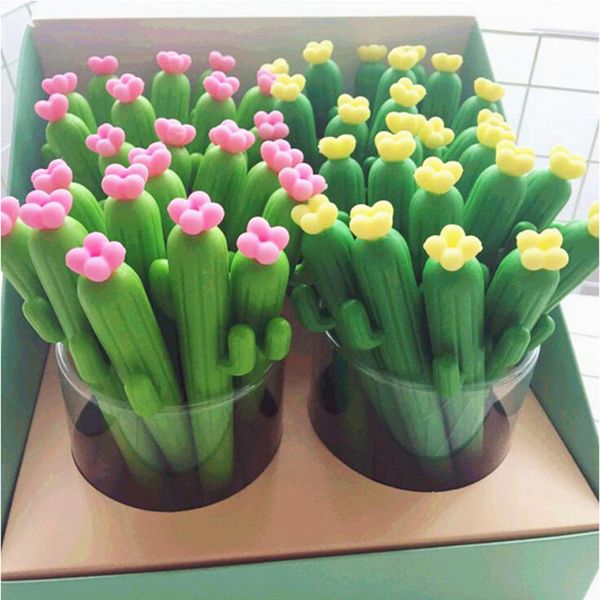 silica gel cactus gel pens kawaii school supplies office stationary cute funny cartoon stationery ink pen writing tools 
silica gel cactus gel pens kawaii school supplies office stationary cute funny cartoon stationery ink pen writing tools