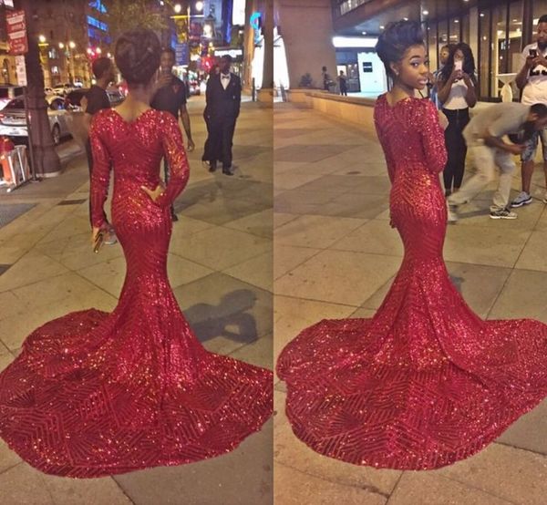 2021 plus size red prom dresses formal evening gowns sequined mermaid dresses long sleeves prom dress, Black
2021 plus size red prom dresses formal evening gowns sequined mermaid dresses long sleeves prom dress, Black
