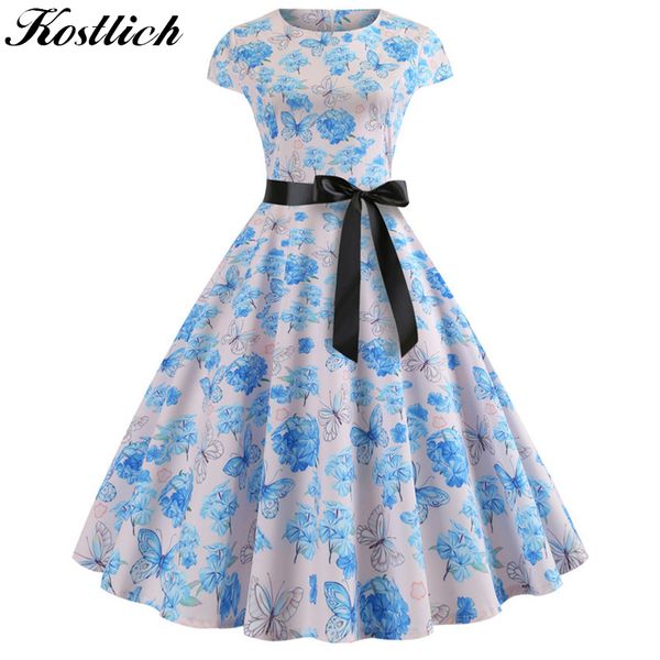 kostlich o neck women summer dress short sleeves hepburn 50s 60s vintage dress print elegant party dresses sundress with sashes, White;black
kostlich o neck women summer dress short sleeves hepburn 50s 60s vintage dress print elegant party dresses sundress with sashes, White;black