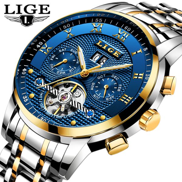 lige mens watches mechanical automatic watch men full steel business casual sport wrist watch relogio masculino, Slivery;brown
lige mens watches mechanical automatic watch men full steel business casual sport wrist watch relogio masculino, Slivery;brown