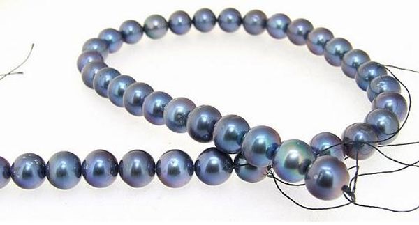 black color freshwater pearl loose beads,9-10mm round pearl jewellery one full strand 15inches, White
black color freshwater pearl loose beads,9-10mm round pearl jewellery one full strand 15inches, White