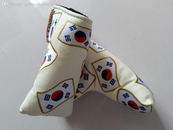 Южнокорейский Флаг Вышивка Гольф Паттер Клуб Headcover PU Кожаный Клинок Универсальны
Южнокорейский Флаг Вышивка Гольф Паттер Клуб Headcover PU Кожаный Клинок Универсальны
