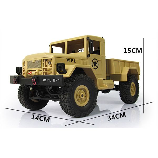 new design wpl wplb -1 rc military truck 1 :16 2 .4g 4wd crawler rc car with light rtr toy mini off -road car gift for boy children
new design wpl wplb -1 rc military truck 1 :16 2 .4g 4wd crawler rc car with light rtr toy mini off -road car gift for boy children