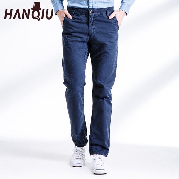 wholesale- hanqiu brand chino pants men 2017 autumn fahion casual solid pure cotton trousers mid-waist slim fit comfortanble male pants, Black
wholesale- hanqiu brand chino pants men 2017 autumn fahion casual solid pure cotton trousers mid-waist slim fit comfortanble male pants, Black