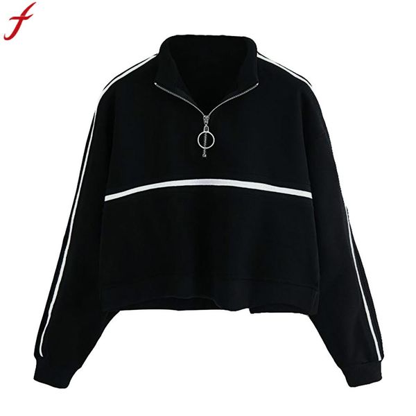 fashion casual women pullover zipper 2018 autumn winter warm jumper femme casual long sleeve turtleneck sweatshirt sudadera muje, Black
fashion casual women pullover zipper 2018 autumn winter warm jumper femme casual long sleeve turtleneck sweatshirt sudadera muje, Black