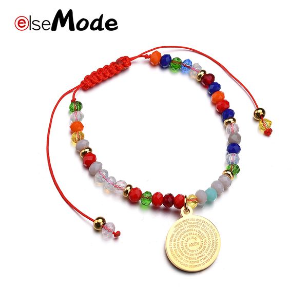 elsemode boho bible prayer christian handmade woven crystal beads bracelets stainless steel for women charming gifts jewelry, Black
elsemode boho bible prayer christian handmade woven crystal beads bracelets stainless steel for women charming gifts jewelry, Black