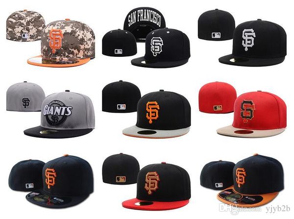 Wholesale Giants Sport Fitted Flat Hats SF Letter Embroidered Closed Size Caps Hip Hop Design Bones Chapeu Cheap Men's Women's Hat
Wholesale Giants Sport Fitted Flat Hats SF Letter Embroidered Closed Size Caps Hip Hop Design Bones Chapeu Cheap Men's Women's Hat