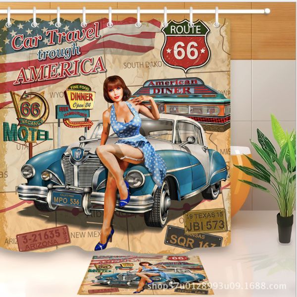 3d america style print bath shower curtains african girl modern style shower curtain for bathroom decor with 12 hooks floor mats sets
3d america style print bath shower curtains african girl modern style shower curtain for bathroom decor with 12 hooks floor mats sets