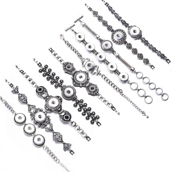 10pcs fashion mixes 18mm snap button bracelets bangles antique silver engraved crystal flowers diy ginger snaps interchangeable jewelry, Golden;silver
10pcs fashion mixes 18mm snap button bracelets bangles antique silver engraved crystal flowers diy ginger snaps interchangeable jewelry, Golden;silver