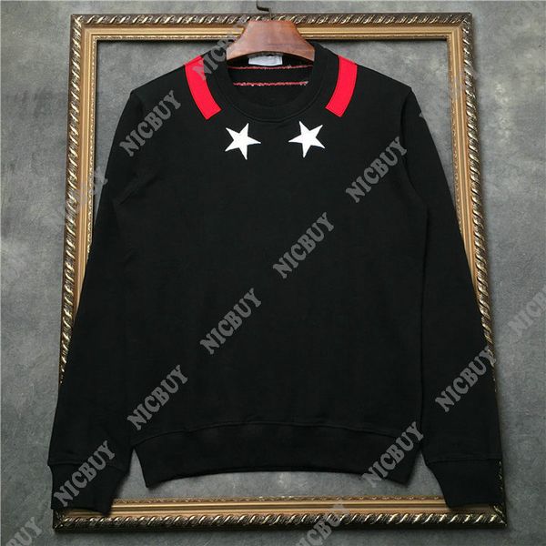 designer brand clothing men red striped patchwork embroidery star cotton long sleeve casual hoodies casual pullover hoody sweatshirt, Black
designer brand clothing men red striped patchwork embroidery star cotton long sleeve casual hoodies casual pullover hoody sweatshirt, Black