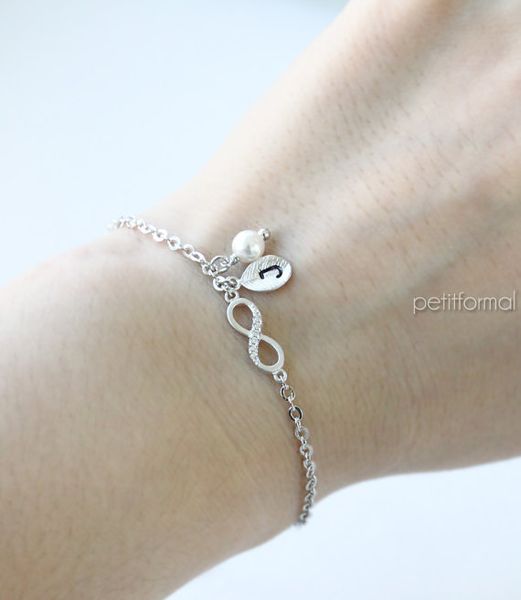 10pcs famous tiny infinity bracelet bridesmaid gifts initial bracelet jewelry maid of honor gift flower girl gift, Black
10pcs famous tiny infinity bracelet bridesmaid gifts initial bracelet jewelry maid of honor gift flower girl gift, Black
