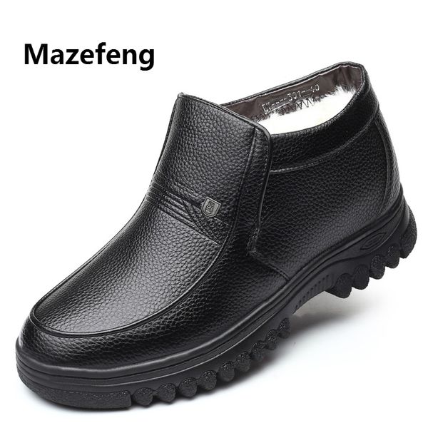 mazefeng 2018 new winter shoes men leather male boots anti-skidding shoes keep warm men dress with velvet cotton, Black
mazefeng 2018 new winter shoes men leather male boots anti-skidding shoes keep warm men dress with velvet cotton, Black