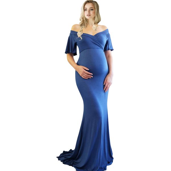 maternity pgraphy props maternity dress short sleeve maternity gown dress mermaid style baby shower dress v-neck, White
maternity pgraphy props maternity dress short sleeve maternity gown dress mermaid style baby shower dress v-neck, White