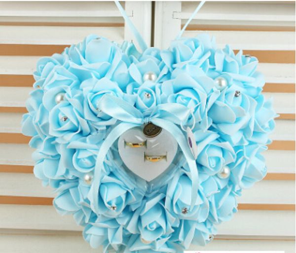 creative heart-shape wedding ring pillow romantic bride wedding flowers with wedding ring holder engagement ring box
creative heart-shape wedding ring pillow romantic bride wedding flowers with wedding ring holder engagement ring box